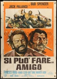 2x821 IT CAN BE DONE, AMIGO Italian 1p 1972 great art of smoking Jack Palance & Bud Spencer!