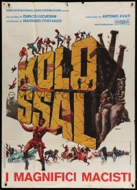 2x832 KOLOSSAL I MAGNIFICI MACISTI Italian 1p 1977 Originario sword & sandal art, documentary, rare!