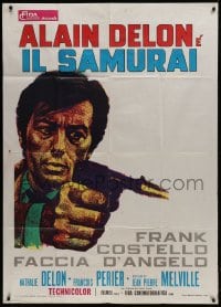 2x839 LE SAMOURAI Italian 1p R1970s Jean-Pierre Melville noir classic, art of Alain Delon, rare!