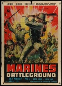 2x861 MARINE BATTLEGROUND Italian 1p 1967 different art of Jock Mahoney & soldiers at war!