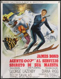 2x879 ON HER MAJESTY'S SECRET SERVICE Italian 1p R1970s only Lazenby Bond, McGinnis & McCarthy art!