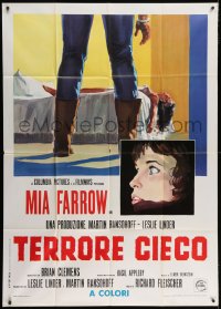 2x927 SEE NO EVIL Italian 1p 1971 Fleischer, different art of blind Mia Farrow & murder victim!