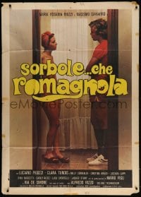 2x941 SORBOLE... CHE ROMAGNOLA Italian 1p 1976 sexy naked Maria Rosaria Riuzzi talking to man!