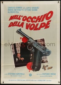 2x973 TRUTH ON THE SAVOLTA AFFAIR Italian 1p 1980 cool art of gun, blood & bullets by Luca Crovato!