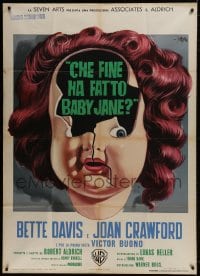 2x988 WHAT EVER HAPPENED TO BABY JANE? Italian 1p 1963 Aldrich, Symeoni art of broken doll!