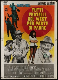 2x129 ALL THE BROTHERS OF THE WEST SUPPORT THEIR FATHER Italian 2p 1972 Sabato, spaghetti western!