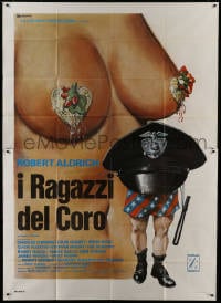 2x154 CHOIRBOYS Italian 2p 1977 Robert Aldrich, different super sexy art by Irio Fantini, rare!