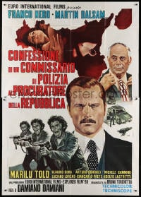 2x161 CONFESSIONS OF A POLICE CAPTAIN Italian 2p 1971 Damiano Damiani, Franco Nero, Mos art!