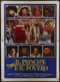 2x168 CROSSED SWORDS Italian 2p 1977 Prince & the Pauper with sexy Raquel Welch added!