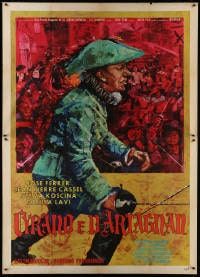 2x169 CYRANO ET D'ARTAGNAN Italian 2p 1964 Abel Gance, different art of Jose Ferrer by Piero Iaia!