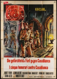 2x180 DESERT COMMANDOS Italian 2p 1967 Umberto Lenzi, Morini art of soldiers sneaking around Nazis!