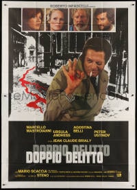 2x190 DOUBLE MURDER Italian 2p 1978 Marcello Mastroianni, Agostina Belli, Ursula Andress & Ustinov!