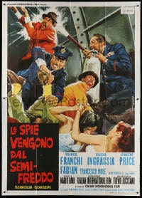 2x191 DR. GOLDFOOT & THE GIRL BOMBS style B Italian 2p 1966 Mario Bava, Vincent Price, DeSeta art