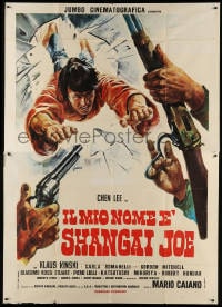 2x192 DRAGON STRIKES BACK Italian 2p 1972 Mario Caiano's Il mio nome e Shanghai Joe, cool art!