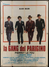 2x209 GANG Italian 2p 1977 Jacques Deray, great art of Alain Delon his gangster co-stars!