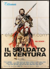 2x236 IL SOLDATO DI VENTURA Italian 2p 1976 art of soldier of fortune Bud Spencer on horseback!