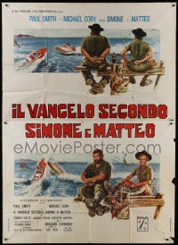 2x237 IL VANGELO SECONDO SIMONE E MATTEO Italian 2p 1976 Enzo Sciotti art of Paul Smith & Coby!