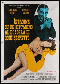 2x240 INVESTIGATION OF A CITIZEN ABOVE SUSPICION Italian 2p 1970 Volonte & half-naked woman!