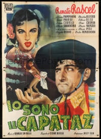 2x241 IO SONO IL CAPATAZ Italian 2p 1951 Geleng art of Renato Rascel & pretty Silvana Pampanini!