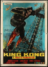 2x251 KING KONG ESCAPES Italian 2p 1968 Ishiro Honda's Kingukongu no Gyakushu, different Franco art
