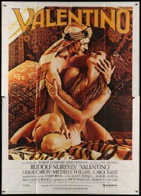 2x358 VALENTINO Italian 2p 1977 great image of Rudolph Nureyev & naked Michelle Phillipes!
