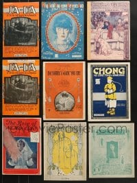 2y185 LOT OF 9 SHEET MUSIC 1910s a variety of different songs from the World War I era!
