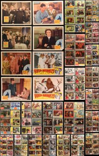 2y072 LOT OF 219 LOBBY CARDS 1940s-1960s incomplete sets from a variety of different movies!