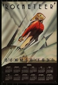 2y721 LOT OF 5 ROCKETEER CALENDARS 1991 great John Mattos art used on the one-sheet!