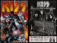 2y303 LOT OF 23 FOLDED 24X36 KISS COMIC BOOK ADVERTISING POSTERS 2002 great art of the rock band!
