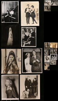2y521 LOT OF 19 VAUDEVILLE THEATER AND RADIO 8X10 STILLS 1920s-1950s a variety a different stars!