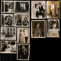 2y535 LOT OF 12 1920S 8X10 STILLS 1920s a variety of portraits & movie scenes!