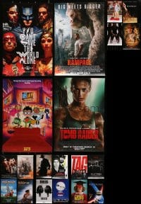 2y689 LOT OF 22 UNFOLDED MINI POSTERS 2000s-2010s great images from a variety of movies!