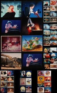 2y374 LOT OF 54 COLOR WALT DISNEY CARTOON 8X10 REPRO PHOTOS 1990s a variety of animation images!