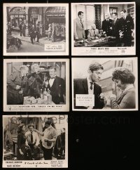 2y343 LOT OF 5 ENGLISH FRONT OF HOUSE LOBBY CARDS 1950s-1960s scenes from a variety of movies!