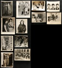 2y534 LOT OF 12 8X10 CRIME SCENE NEWS PHOTOS 1930s-1950s images of real life events!
