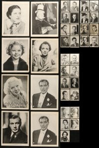 2y507 LOT OF 37 EMO MOVIE CLUB PORTRAIT 8X10 STILLS 1930s portraits of all your favorite stars!
