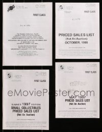2y246 LOT OF 4 HAKE'S AUCTION CATALOG AND PRICED SALES LISTS 1990s-2000s see what items sold for!