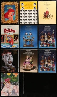 2y248 LOT OF 10 SOTHEBY'S AUCTION CATALOGS 1980s-1990s cool movie memorabilia & much more!