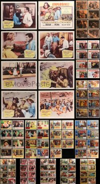 2y094 LOT OF 103 1950S LOBBY CARDS 1950s mostly complete sets from a variety of different movies!