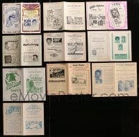 2y368 LOT OF 10 LOCAL THEATER HERALDS 1920s-1930s from a variety of different movies!