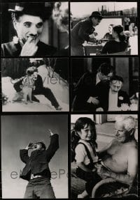 2y296 LOT OF 6 CHARLIE CHAPLIN 16X20 OVERSIZE REPRO PHOTOS 1990s all mounted on thick foamcore!