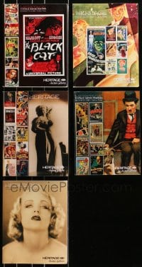 2y244 LOT OF 5 HERITAGE AUCTION CATALOGS 2008-2010 vintage movie posters & entertainment photos!
