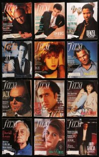 2y235 LOT OF 12 AMERICAN FILM MAGAZINES 1989-1990 great movie images & articles!