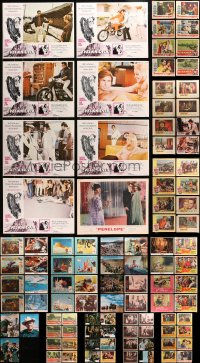 2y080 LOT OF 137 LOBBY CARDS 1950s-1970s mostly complete sets from a variety of different movies!