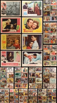 2y083 LOT OF 123 LOBBY CARDS 1950s-1960s great scenes from a variety of different movies!