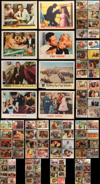 2y096 LOT OF 98 LOBBY CARDS 1950s-1960s great scenes from a variety of different movies!