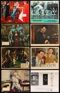2y021 LOT OF 8 ENGLISH LOBBY CARDS 1960s-1980s great scenes from a variety of different movies!