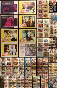 2y074 LOT OF 183 LOBBY CARDS 1950s-1990s incomplete sets from a variety of different movies!