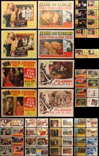 2y113 LOT OF 74 LOBBY CARDS 1950s incomplete sets from a variety of different movies!