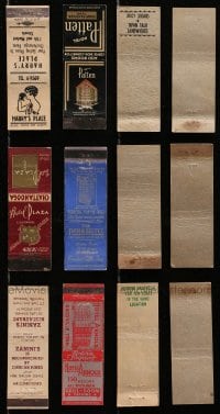 2y355 LOT OF 6 MATCH BOOK COVERS 1940s from businesses in Nashville & Chattanooga, Tennessee!